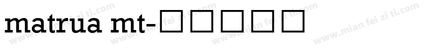 matrua mt字体转换